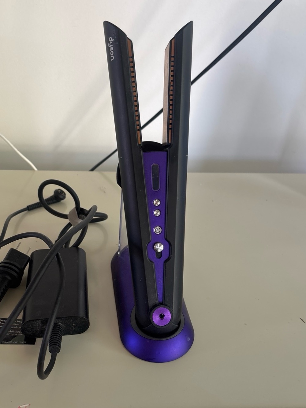 Dyson Purple and Black Hair Straightening Iron